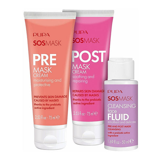 Pupa Kit Sos Mask - Post Mask Cream- Cleansing Fluid