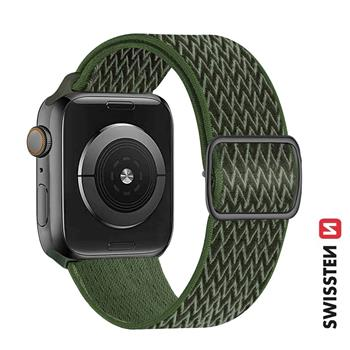 Rrip SWISSTEN Nylon për Appple Watch 38/40/41 mm, Gjelbert