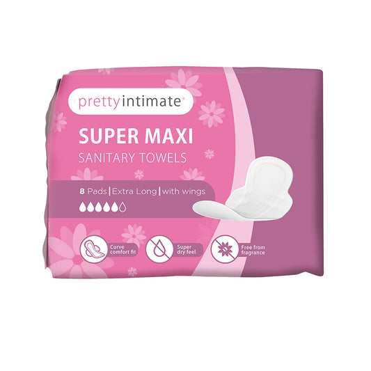 Pretty Intimate Super Maxi 8 Sanitary Towels