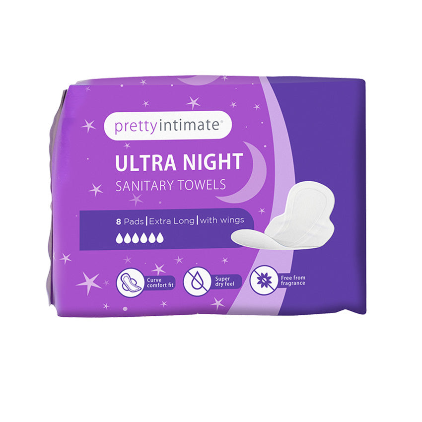 Pretty Intimate Ultra Night 8 Sanitary Towels