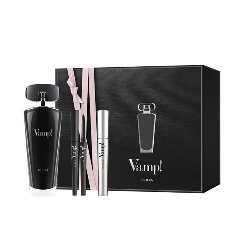 Pupa Kit Eau De Parfum Black + Vamp! Mascara + Vamp! Eye Pencil