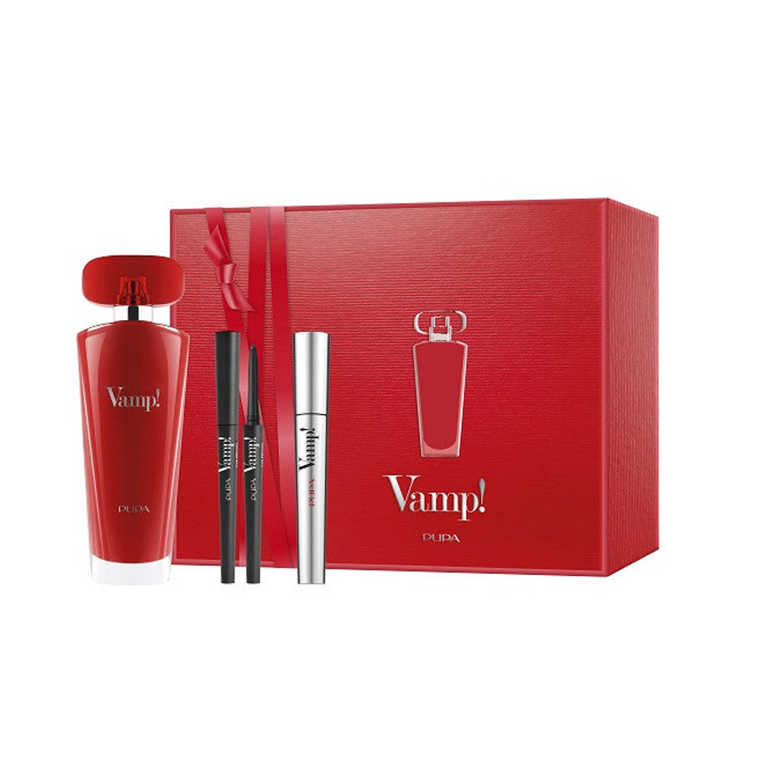 Pupa Kit Eau De Parfum Red + Vamp! Mascara + Vamp! Eye Pencil