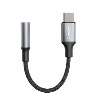SWISSTEN AUDIO ADAPTER TEXTILE USB-C (mashkull) / 3.5mm AUX 0.15M E ZI