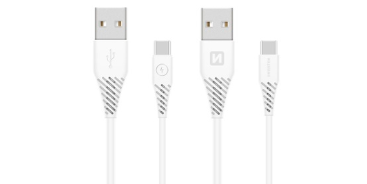 SWISSTEN CABLE, USB-C 3.1 1.5 M, WHITE, (7mm)