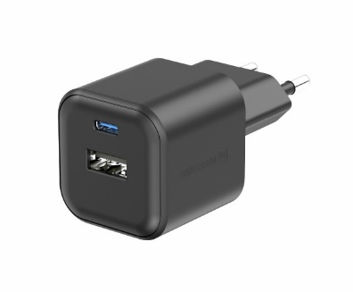 SWISSTEN GaN Charger 1x USB-C 20W PD + 1x USB-A 18W QC