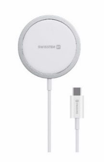 SWISSTEN Magpuck Wireless Charger (Compatible with Magsafe)