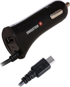 SWISSTEN KARIKUS PER MAKINE, MICRO US,B DHE USB 2,4A