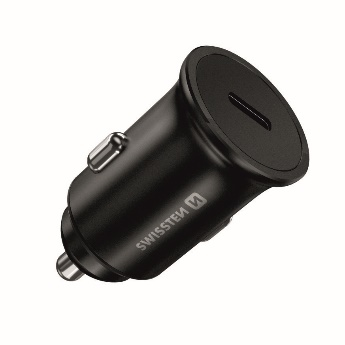 SWISSTEN CAR CHARGER, PD 3.0, 45W, BLACK
