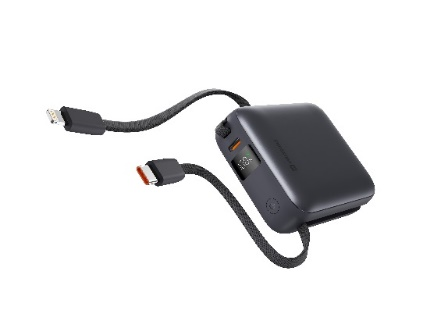 SWISSTEN POWER BANK 20000 mAh ME KABLLO, USB-C DHE LIGHTNING SPACE, E ARGJENDTE