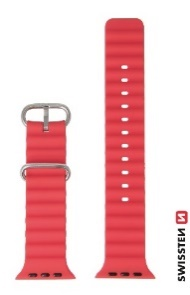 SWISSTEN RRIP Marine PËR ORË APPLE  WATCH 42 / 44 / 45 / 49 mm I KUQ