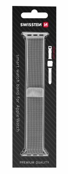 SWISSTEN RRIP "METAL RRJETE" PER APPLE WATCH 42-44 mm Argjend