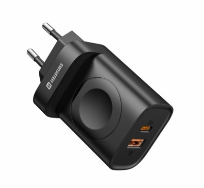SWISSTEN TRAVEL KARIKUES 1xUSB-A, 1xUSB-C dhe Apple Watch