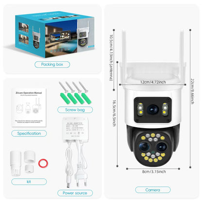 Kamere WiFi Triple Lense 6.0MP 12X Optical Zoom