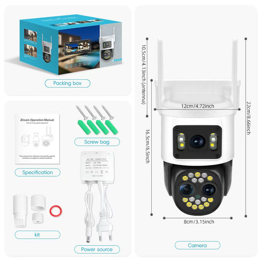 Kamere WiFi Triple Lense 6.0MP 12X Optical Zoom
