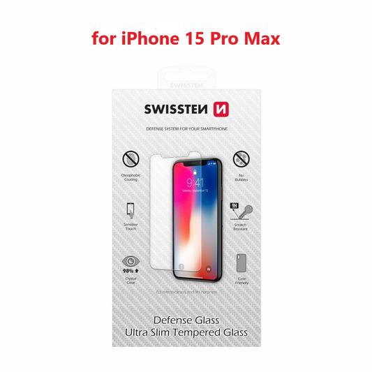 XHAM MBROJTËS SWISSTEN 2.5D PER APPLE 
IPHONE 15 PRO MAX