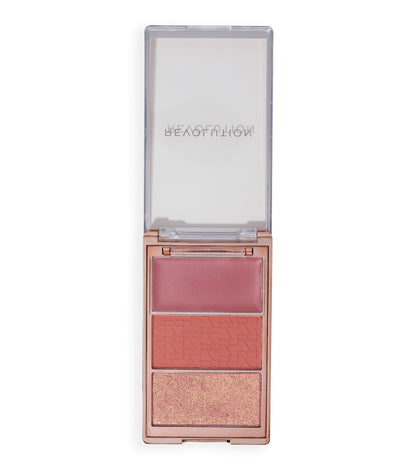 Revolution - Icon Blush Blush Palette - Aura Points Rose