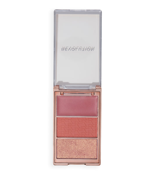 Revolution - Icon Blush Blush Palette - Aura Points Rose